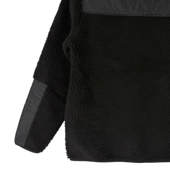 $129.00 Spyder Men's Full Zip Logo Warm Cozy Black Sherpa Jacket Size Medium NWT - Picture 6 of 11